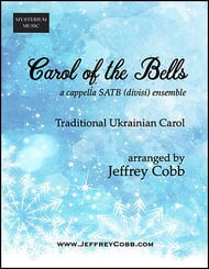 Carol of the Bells SATB choral sheet music cover Thumbnail